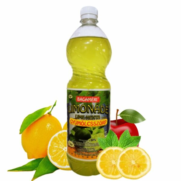 Limonádé Lime-Menta ízű gyümölcsszörp